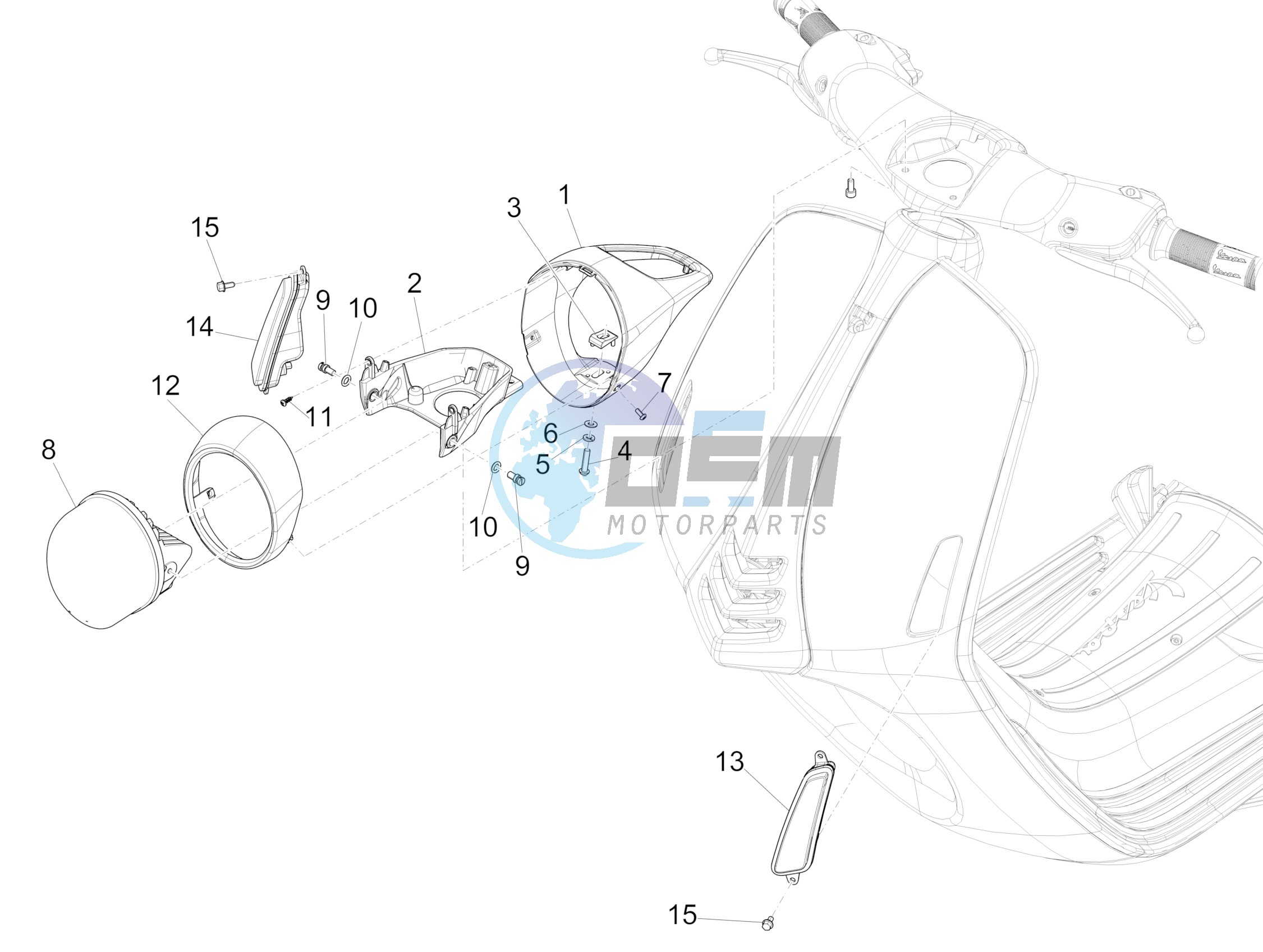 Front headlamps - Turn signal lamps