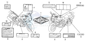 CB1300SA CB1300SUPERBOLD'OR drawing CAUTION LABEL (CB1300S/SA )