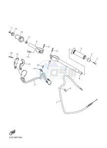 YZF-R1M 998 R2 (2KS7) drawing STEERING HANDLE & CABLE