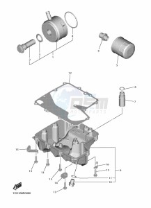 YZF600W YZF-R6 (BN6V) drawing OIL CLEANER