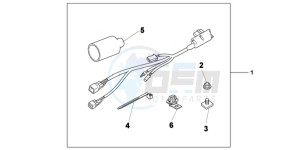 VFR1200XDC drawing KIT ALARM ATT