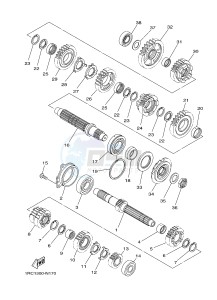 MT09A MT-09 STREET RALLY ABS 900 (2DRJ 2DRK) drawing TRANSMISSION