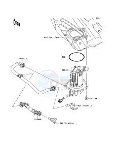 KX250F KX250ZDF EU drawing Fuel Pump