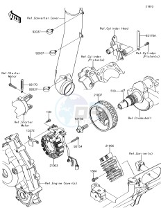 BRUTE FORCE 750 4x4i EPS KVF750GHF EU drawing Generator