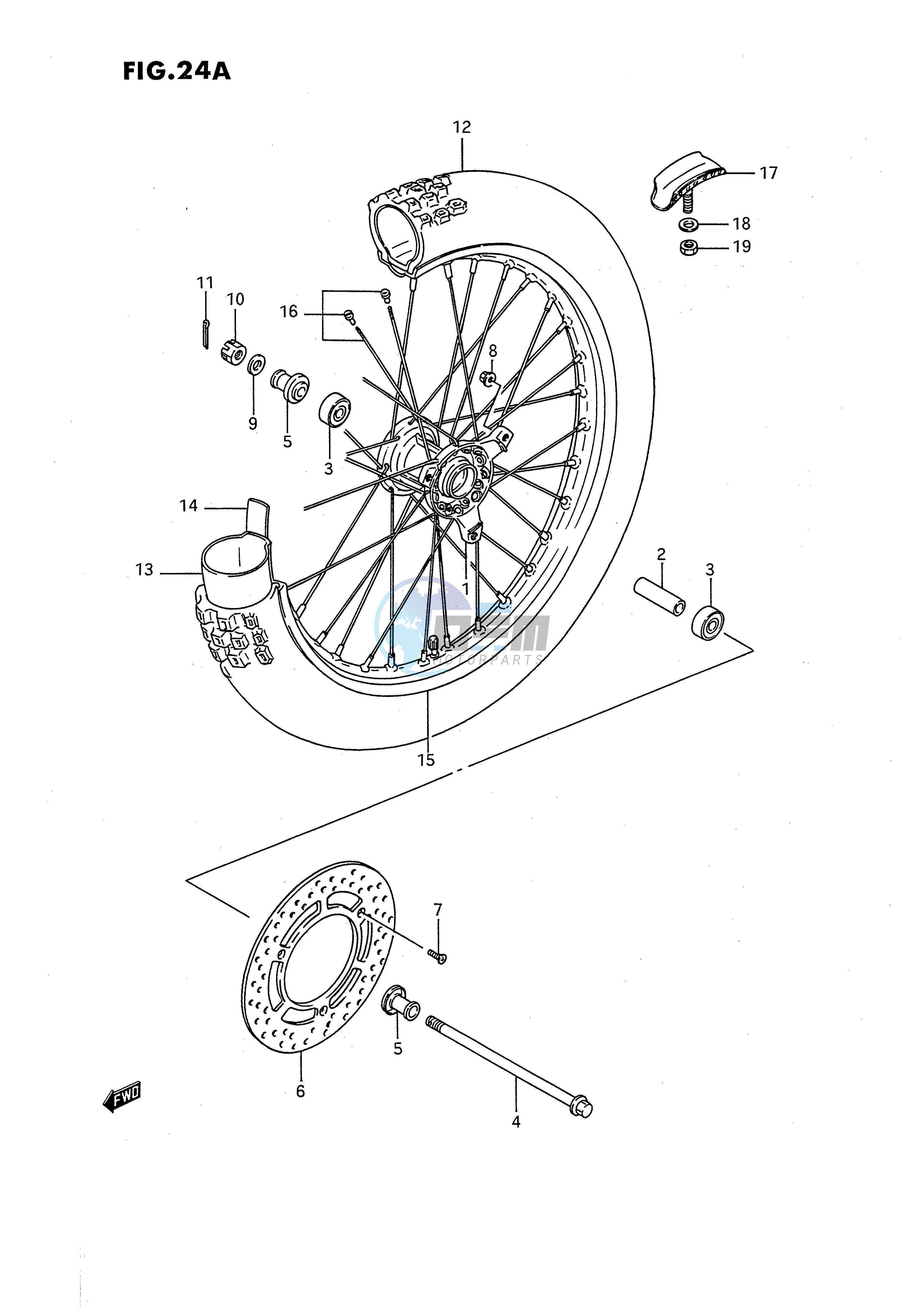 FRONT WHEEL (MODEL L M N P R S)