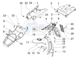 Runner 50 SP drawing Rear cover - Splash guard