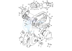 XVS A DRAG STAR CLASSIC 650 drawing CRANKCASE COVER