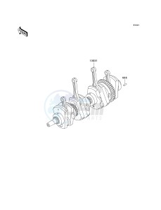 KZ 1000 P [POLICE 1000] (P20-P24) [POLICE 1000] drawing CRANKSHAFT