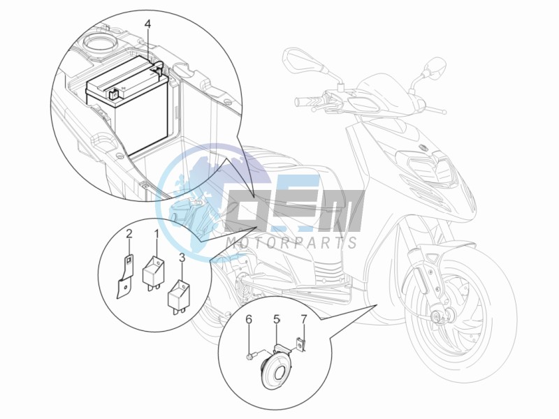 Remote control switches - Battery - Horn