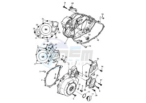 XT E 600 drawing CRANKCASE COVER MY96-02