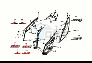 JET4 RX 125 (XE12W4-EU) (E5) (M1) drawing BODY COVER