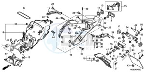 VFR1200FC drawing REAR FENDER