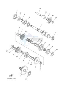 YXR700F YXR7FB RHINO 700 (1RB2 1RB3 1RB4 1RB5) drawing TRANSMISSION