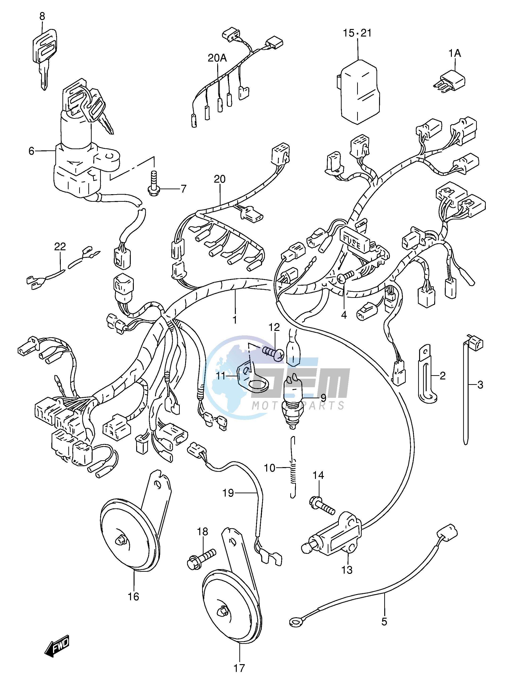 WIRING HARNESS (MODEL S T V)