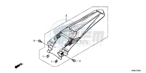 CRF250RE CRF250R Europe Direct - (ED) drawing REAR FENDER