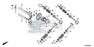 SH300E SH300E UK - (E) drawing CAMSHAFT/VALVE