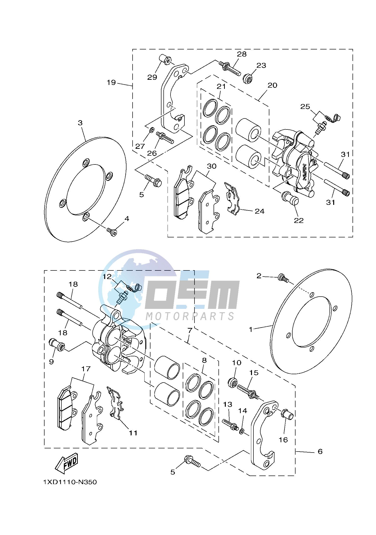 FRONT BRAKE CALIPER