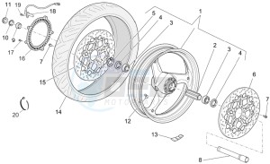 Sport 1200 1200 drawing Front wheel II