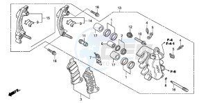 SH300A drawing FRONT BRAKE CALIPER