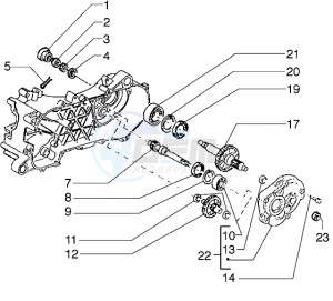 Diesis 50 drawing Rear wheel shaft