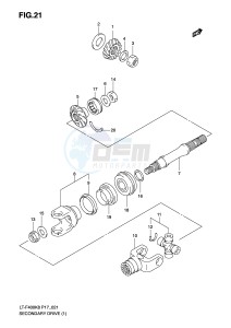 LT-F400 (P17) drawing SECONDARY DRIVE (P17)