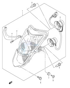 LT-Z400 (E19) drawing HEADLAMP