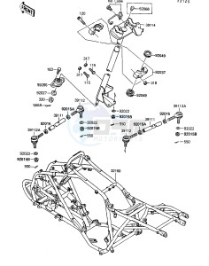 KSF 250 A [MOJAVE 250] (A8-A9) [MOJAVE 250] drawing FRAME