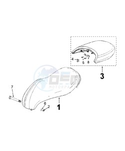 DJANGO 125 ALLURE drawing SADDLE