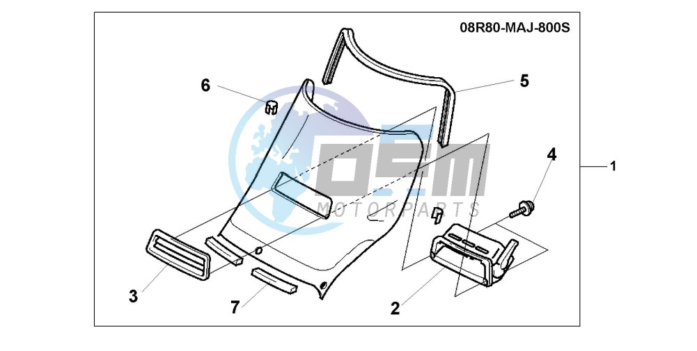 WIND SHIELD KIT