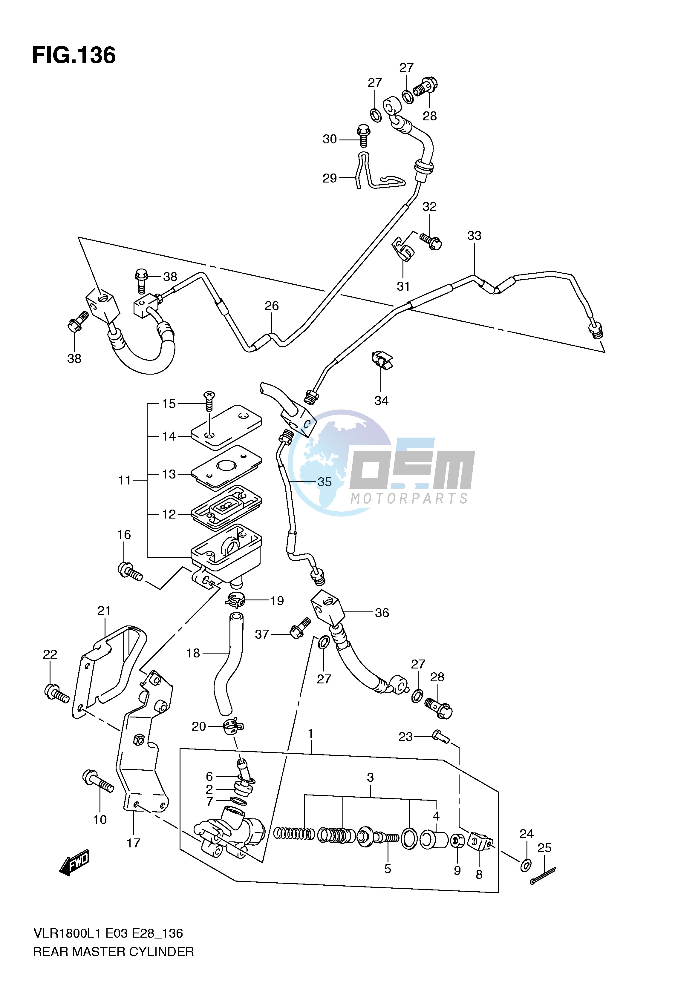 REAR MASTER CYLINDER