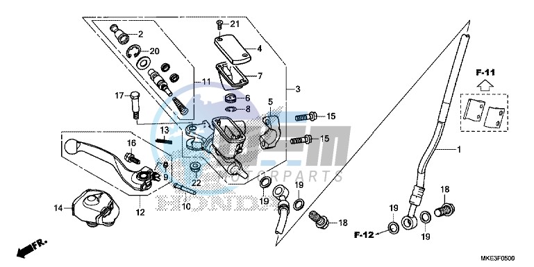 FRONT BRAKE MASTER CYLINDER