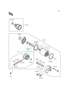 JH 750 A [750 SS] (A1-A4) [750 SS] drawing STARTER MOTOR