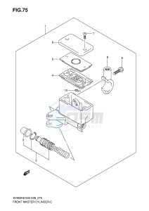 SV650 (E3-E28) drawing FRONT MASTER CYLINDER (SV650AK8 AK9 SL0)