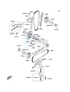 KLV1000 LV1000-A2H GB XX (EU ME A(FRICA) drawing Cam Chain/Tensioner