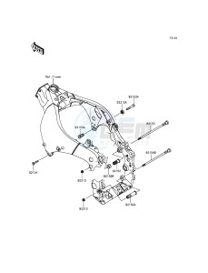 NINJA ZX-10R ABS ZX1000KFF FR XX (EU ME A(FRICA) drawing Engine Mount