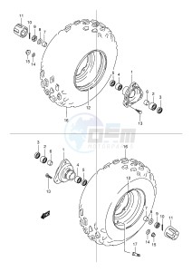 LT80 (P1) drawing FRONT WHEEL