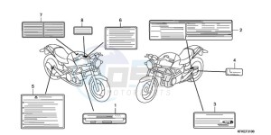 VTR2509 France - (F / CMF LL MK) drawing CAUTION LABEL