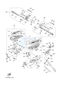 XV1900A MIDNIGHT STAR (1CR4) drawing STAND & FOOTREST