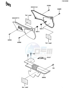 KL 600 B [KL600] (B1-B2) [KL600] drawing SIDE COVERS_CHAIN COVER