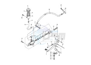 YZF R6 600 drawing REAR MASTER CYLINDER