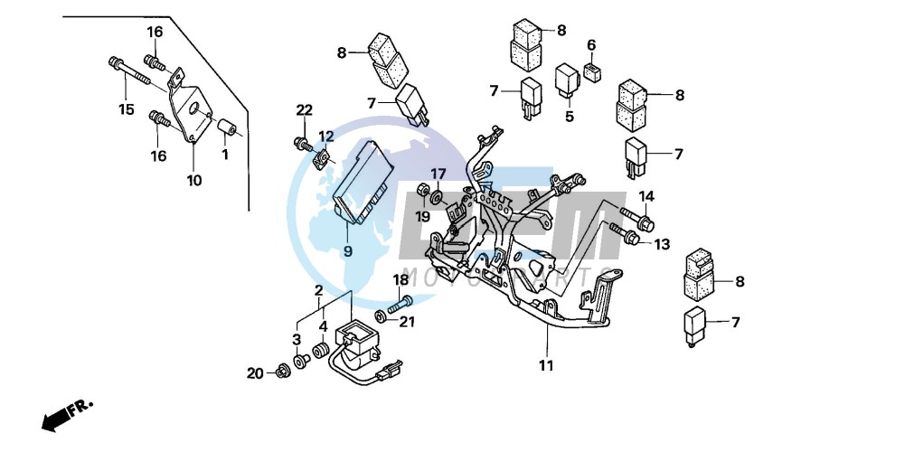 COWL STAY (VFR800)