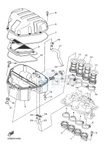 XJ6F 600 DIVERSION F (1CWV 1CWW) drawing INTAKE