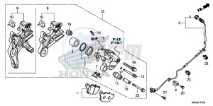 NC750XAG NC750X Europe Direct - (ED) drawing REAR BRAKE CALIPER