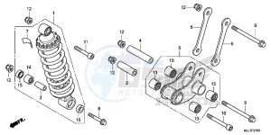 NC750XE NC750X Europe Direct - (ED) drawing REAR CUSHION