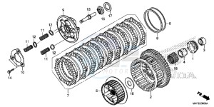 CBR1000S1H 2ED - (2ED) drawing CLUTCH