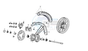 SENDA SM X-TREM 2A EDIZIONE - 50 CC VTHSR2C1A EU2 2A EDIZIONE drawing FRONT WHEEL