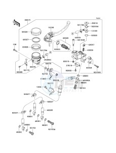 ZX 1000 D [NINJA ZX-10R] (D6F-D7FA) D6F drawing FRONT MASTER CYLINDER