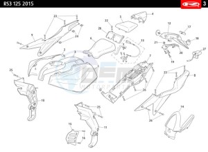 RS3-125-FLUOR drawing REAR PLASTICS - COVERS