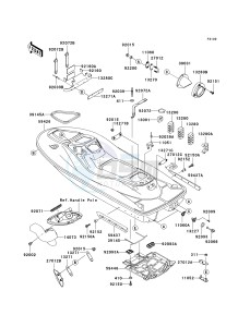 JT 900 E [900 STX] (E1-E2) [900 STX] drawing HULL -- E1- -