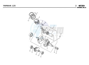 SMX-125-4T-BLUE drawing PISTON - CRANKSHAFT